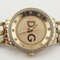 Reloj D&g Dolce & Gabb Dorado Con Diamantes s/. 300.00