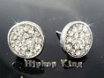 Pendientes Aretes boton Bling Bling Joyeria Hip Hop Rap DIAMANTES DE ZIRCON a Solo S/. 45.00 !